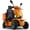 Orange, variant on Secure Adjustable 4-Wheel Mobility Scooter with USB Ports, Red, 500 lb Limit