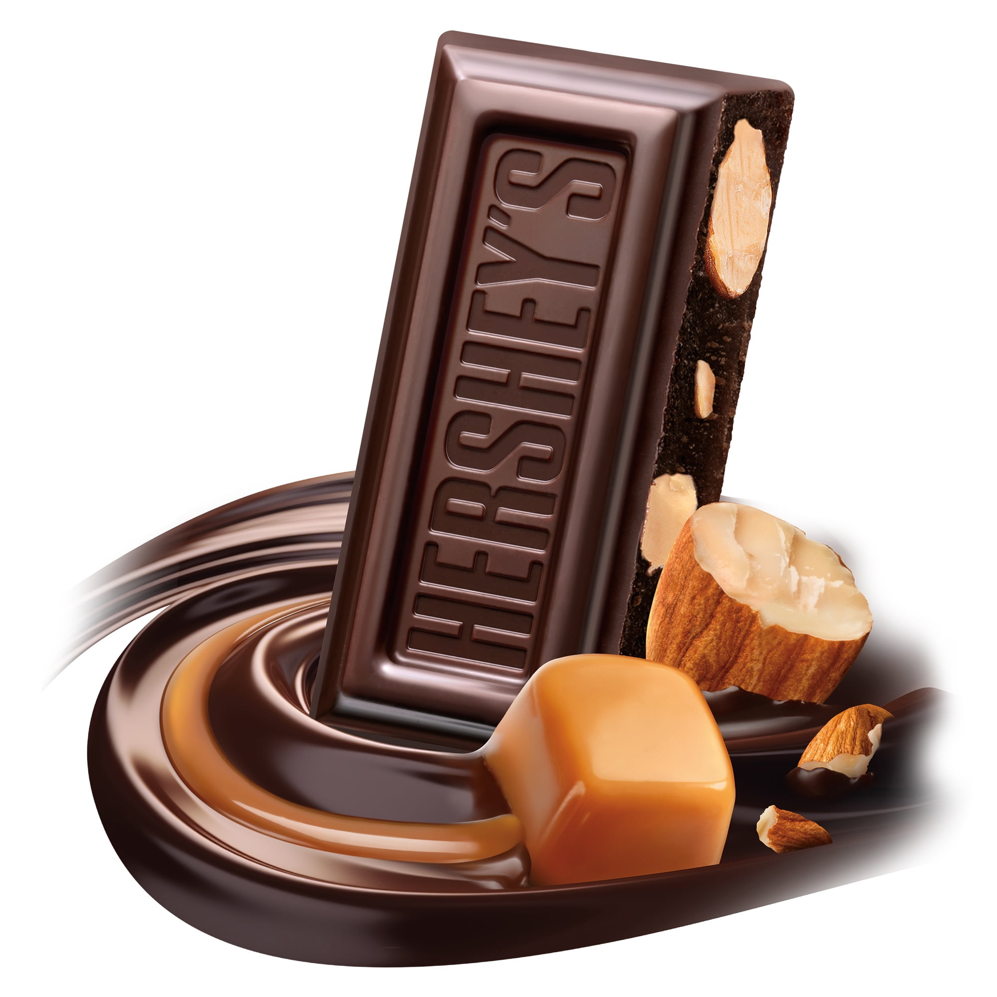 HERSHEY'S Signature Dark Almonds & Caramel Bar 100g