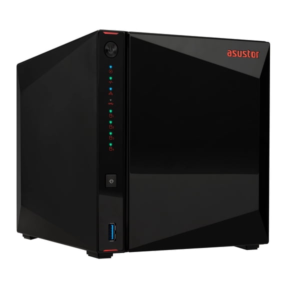 NAS Asustor AS5404T de 4 bahías, Intel Quad-Core 2.0 GHz, 4 GB de RAM