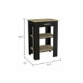 thumbnail image 6 of Boahaus Versailles Kitchen Island (Black Wengue / Light Oak), 6 of 7