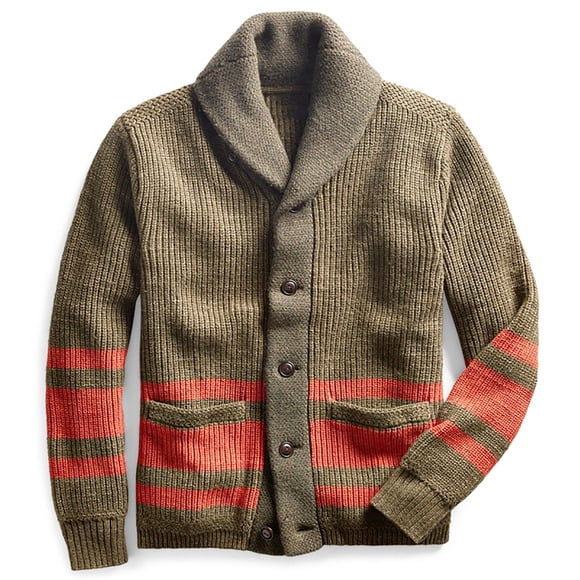 Pisexur Mens Fall Sweater Cardigan Floral Shawl Collar Cardigan Sweaters Button Down Cable Knitted Loose Fit Knitwear Open Front Jackets Winter Outwear
