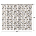 thumbnail image 5 of White Bigfoot and Tree Pattern Shower Curtain 84"x72" ,Bathroom Decorative Shower Curtains Set with 12 Hooks,Modern Waterproof Washable Shower Curtain, 5 of 6