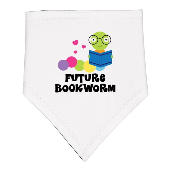 Inktastic Future Bookworm Baby Bandana Bib