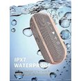 thumbnail image 5 of Altavoces Bluetooth portátiles INSMY, altavoz inalámbrico de 20 W, sonido estéreo fuerte, graves intensos, IPX7 impermeable, flotante, emparejamiento estéreo TWS, 24 horas, Bluetooth, rosa, 5 of 5