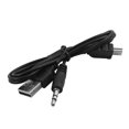 thumbnail image 1 of Audio 3.5mm Jack USB 2.0 Type A Male to Mini USB Type B Male Data Cable 3 Pcs, 1 of 2