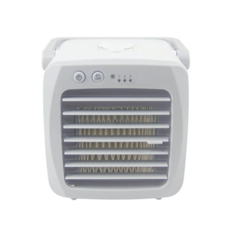 

Clearance! Office Mini Air Conditioning Fan Refrigeration Electric Fan Small Household Cold Fan Dormitory Bedroom Portable Desktop Cooling White Big Save