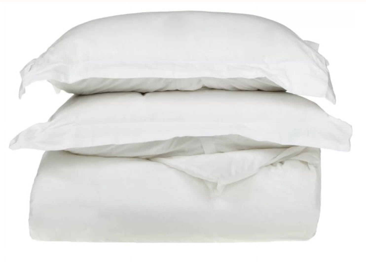 Splendid Collections 3 Piece Duvet Cover Set White Solid - Super Soft Brushed Microfiber - King Size Comforter Cover with Zipper Closure and 2 Pillow Shams - Easy to Put - Wrinkle Resistant