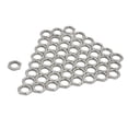 thumbnail image 1 of 50 piezas de aleación de zinc de tuerca de diente fino tuerca ligera tuerca fina de 8 mm para instrumento de bajo de guitarra Jack (plata), 1 of 5
