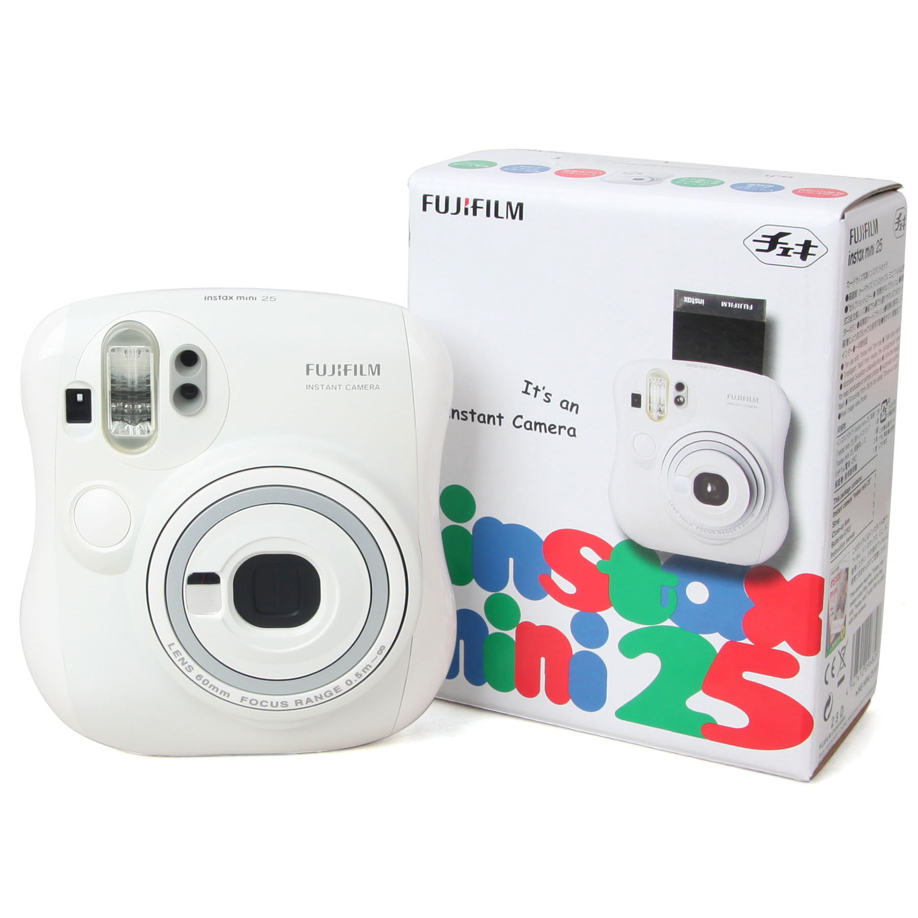 auteur verlangen verwennen Fujifilm Instax MINI 25 Instant Film Camera, White - Walmart.com