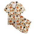 thumbnail image 5 of Leey-World Toddler Girl Pajamas Girls Halloween Pajamas - Kids 2 Piece Girl's PJ Set for Holiday - Short Sleeve Shirt & Shorts Pjs for Girls 2T 3T 4T 5T 6T 7T 8T, 5 of 5