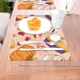 thumbnail image 5 of XMXY Woven Placemats Set of 6 PCS, Cherry Leaf Delicious Refreshments Table Mats Washable Heat Resistant Placemats, 5 of 6