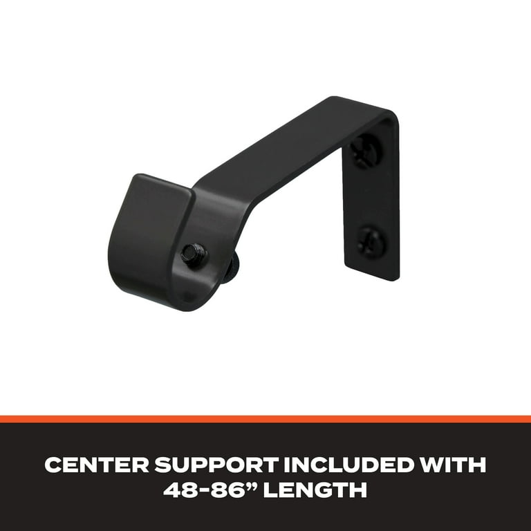 Wraparound Blackout Curtain Rod, 28-48 Inches, Black photo 3