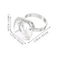 thumbnail image 2 of Houderco 2Ud Accesorios De Con Anillos De Cristal Imitación Para Elegante Y Fotos, 2 of 8