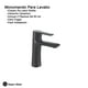thumbnail image 2 of Llave Monomando baño Lavabo Ovalin Rubinett  Laton Solido Negro Mate 18 Cm, 2 of 3