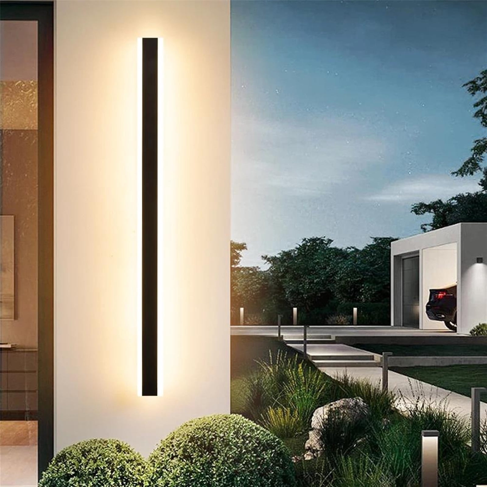 Modern Long Wall Light Balcony Villa Porch Hallway External Lamps Outdoor Lighting Waterproof Garden Wall Lamps IP65