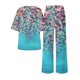 thumbnail image 5 of ICHUANYI Liquidación Mujeres Casual Verano Impreso Cuello Redondo Manga Corta Tops Y Traje De Pantalones Largos ICHUANYI WER202308246346, 5 of 5