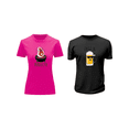 thumbnail image 2 of Playera Duo Parejas Con Impresion De La Pareja Perfecta Con Cerveza 14 De Febrero San Valentin Color Fucsia Talla Chica Marca Emil SaEs, 2 of 4