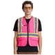 thumbnail image 1 of Chaleco de seguridad AK A-KSAFETY rosa reflectante con bolsillos con cremallera, 1 of 5