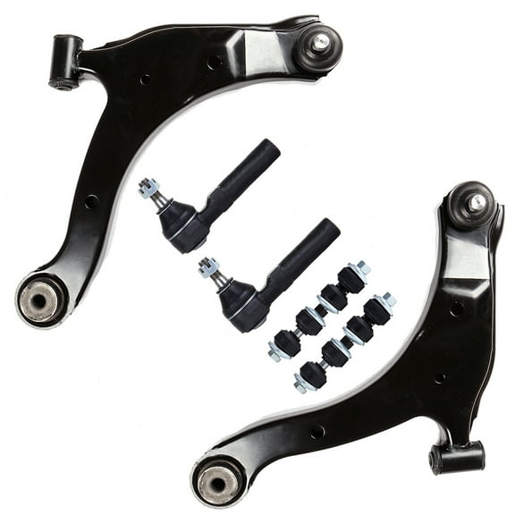 ECCPP Control Arm Kit 2000 2001 2002 2003 2004 2005 2006 2007 2008 2009 2010 for Chrysler PT Cruiser for Dodge Neon for Plymouth Neon - Lower Control Arms Outer Tie Rod Ends Front Sway Bar End Links