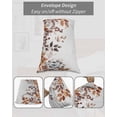 thumbnail image 7 of Eucalyptus Leaves Pillow Covers King Size, Orange Blue Botanical Vintage Soft Bed Throw Pillowcases Breathable Cooling Long Lumbar Body Pillow Sham Cover for Bed Sofa 20''x40'', 7 of 7