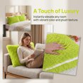 thumbnail image 5 of REGALWOVEN Set of 2 Throw Pillow Covers, Soft Fluffy Cushion Covers Double Sided Plush Pillow Covers Green 16" x 16", 5 of 5
