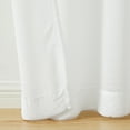 thumbnail image 4 of Mainstays Light Filtering Tab Top Curtain Panel Set, Set of 2, White, 37" W x 84" L, 4 of 5