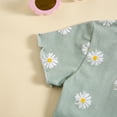 thumbnail image 4 of Bnwani 2Pcs Kids Clothing Set Summer Baby Small Floral Set Of Children Cotton Girls Round Neck T-Shirt Size 12M, 4 of 5