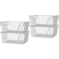 thumbnail image 2 of Stackable Storage Baskets Sturdy Metal Wire Freezer Bins Cabinet Organizer for Pantry Home Kitchen Organization, 2 of 6