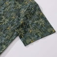 thumbnail image 4 of 1950s Tropical Hawaiian Shirt For Men Rainforest Print Cotton Button Down Short Sleeve Shirt Tropical Rainforest, 4 of 8