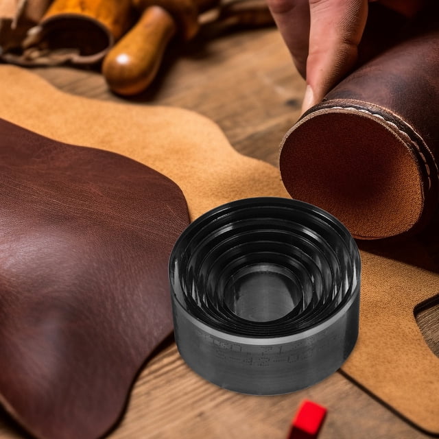 OFFIGAM 7Ud Herramienta Para Perforar Cuero Resistente Para Oficina Con Acabado Suave Y Uso Fácil