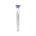 thumbnail image 3 of Angara Natural 0.5 Ct. Tanzanite Solitaire Ring in Sterling Silver for Women (Ring Size: 11.5), 3 of 9