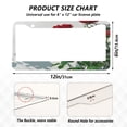 thumbnail image 7 of Aluminum License Plate Frame 2 Pack Car Exterior Accessory Car Tag Holder for Front Rear Plates Cars Decor Red Roses on The Wall, 7 of 7
