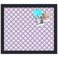 thumbnail image 2 of PinPix 15x13 Custom Cork Bulletin Board Light Purple Clover Poster Board Has a Fabric Style Canvas Finish, Framed in Light Purple Clover, by ArtToFrames (PinPix-539), 2 of 5