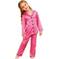 thumbnail image 2 of Conjunto de cuello vuelto de manga larga para niños, estampado de color, camiseta de cuello vuelto de manga larga, pantalones con cintura elástica, conjunto informal de talla mediana para niños, conju, 2 of 7