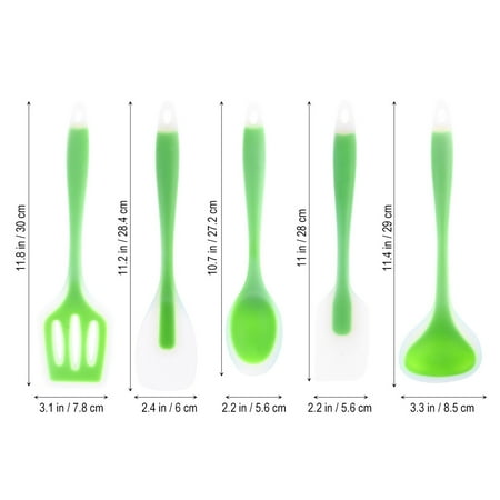 

Yuangui 5pcs Heat-Resistant Cooking Utensil Set with Premium Non-Stick Silicone