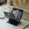 thumbnail image 3 of Oceanstar Contemporary Espresso Finish Wooden Magazine Rack, 3 of 5