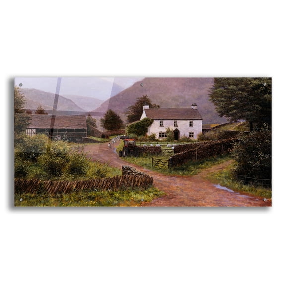 Epic Art 'Yew Tree Farm' by Bill Makinson, Acrylic Glass Wall Art, 48"x24"