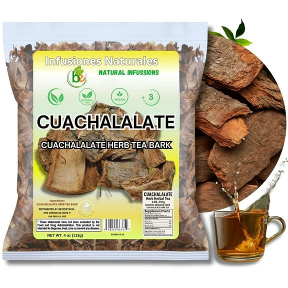 Cuachalalate Herbal Tea 4 oz-113g. Mexican Cuachalala, Cuachalalate Herbal Tea Wildcrafted (Juliana Adstringens) | 100% All Natural - NON Gmo | Authentic Mexican Herbal Tea