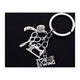 thumbnail image 3 of MasteelfCA Scissors Ruler Design Keychains Sewing Machine Key Rings Pendant Key Holder Craft Ornaments Gift, 3 of 7