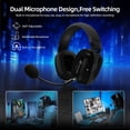 thumbnail image 6 of ATTACK SHARK L80PRO Wireless Gaming Headset Lightseed Tech-Built-in&Detachable Dual Microphone-Lightweight Headphone with Tri-Mode(2.4GHz USB C&A Dongle/BT/Wired)-for PC Mac PS4 PS5 Switch Win, 6 of 10