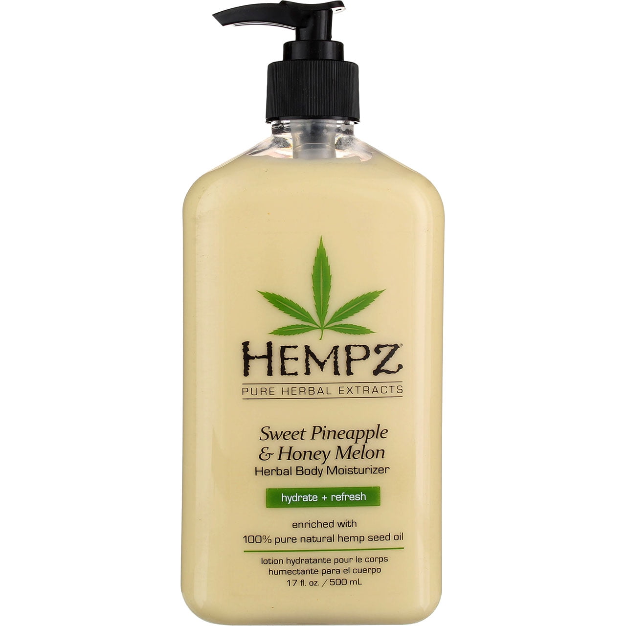 Hempz Herbal Body Moisturizer, Sweet Pineapple & Honey Melon, 17 fl oz