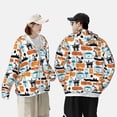 thumbnail image 6 of Daiia Industrial Transportations UPF 50+ Sun Protection Hoodie Jacket Lightweight Long Sleeve Sun Shirt for Women Men with Pocket Hiking Outdoor-3X-Large, 6 of 9