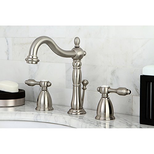 Kingston Brass Tudor Widespread Lavatory Faucet With Retail Pop-Up