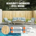 thumbnail image 4 of KFFKFF Bamboo Barrier, Sustainable Privacy Fence 6ft x 8ft x 0.75in, Bamboo Panel for Garden, Backyard, Balcony, Patio, Poolside Decorative Screen, 4 of 9