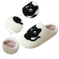 thumbnail image 5 of Fuzzy Slippers For Women Couples Winter Pattern Slippers Men Comfortable Home Warm Slippers Warm Cozy Winter House Slippers Bedroom Indoor House Shoes, 5 of 7