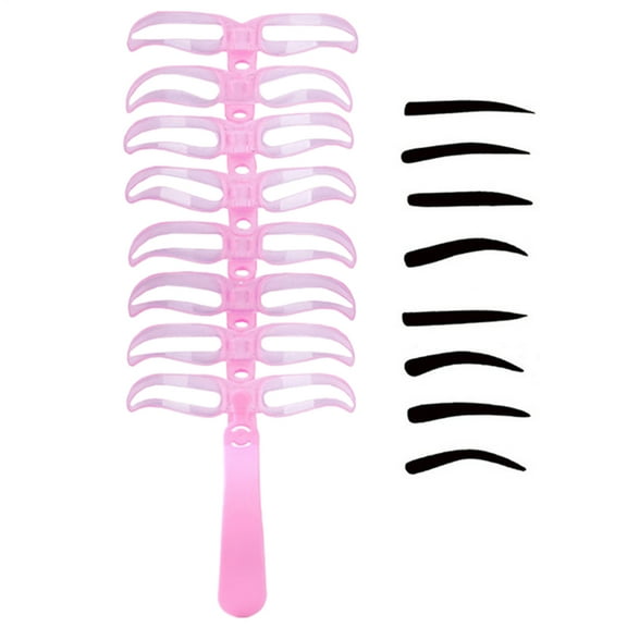 AOKAILA Eye Brow Stencils for Women 8-Styles Eye Brow Shaper Set Reusable Washable Eyebrow Shaping Aid for Daily Party Date Night Makeup value