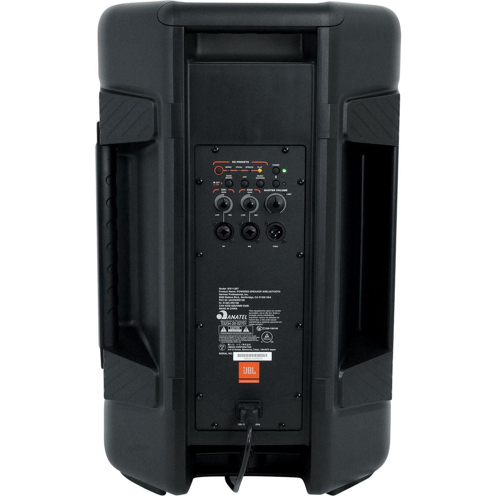 (2) JBL IRX112BT 12" 1300w Powered DJ Portable PA Speakers w/ Bluetooth+Stands