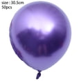 thumbnail image 2 of Chrome Metallic Balloons 50 pcs 12 inch Thick Latex balloons for Birthday Wedding Party DecorMixed color, 2 of 5