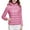 Pink, variant on Homenesgenics Short Coat Overcoat Winter Coat Puffer Jacket Long Sleeve Hooded Zip Up Quilted Lightweight Down Coat Tops Winter with Pockets