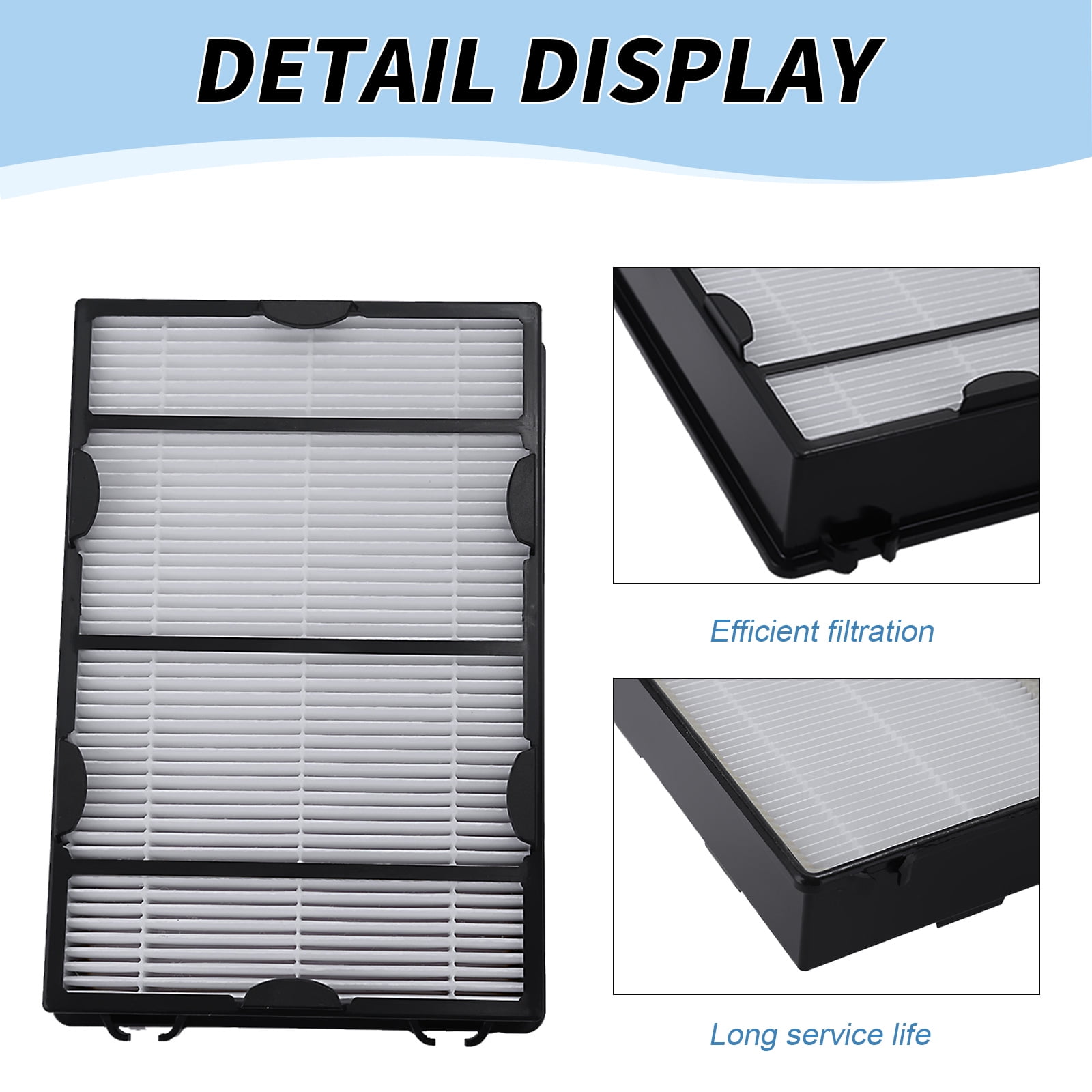 4Pcs HAPF600 HEPA Replacement Filters Kit, Replacement for Holmes HAP615, HAP625, HAP725, HAP750 Air Purifiers, High-Efficiency Air Filtration Solution